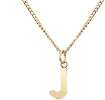 GD GOOD.designs EST. 2015 Cadena con Letras de Oro de 18 Quilates para Señoras con Colgante de la A a la Z - Iniciales