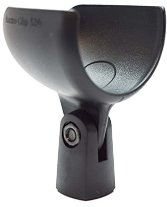 Battle Plan Harmonica Accessories Ammo Clip 520 Support de micro Bullet compatible avec Shure 520DX Green Bullet, Superlux D112/C et autres microphones harmonica similaires (noir naturel)