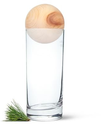 Longdrink Glas 0,4l + Zirbenkugel (7cm)