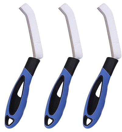 Luojuny Brosse de Nettoyage de crevasses, Ensemble Polyvalent 3 pièces, Conception de Trou de Suspension pour Joints de carrelage Profonds, rainures de fenêtre, Cuisine Salle de Bains, poignée erg