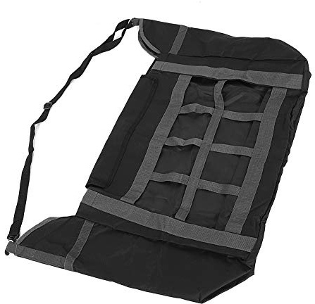 AUNMAS Medium Feed Hay Bag Slow Shopping Bag Template Multifunctional Vegetable Cutter Slicer Feed Horse Hay Bag Top Load Straw Bale Feeder Hay Tote Bag 600D Oxford
