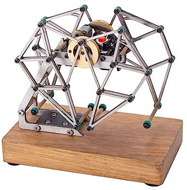 NUGEN Einfaches Strandbeest Modell Kit mit Basis, Metall Gear Driven Walking Strandbeest Modell Spielzeug, Physik Wissenschaft Experimentelle Pädagogische Modell Spielzeug für Erwachsene