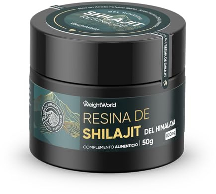Shilajit Resin 50g - 800mg Himalayan Shilajit Resin med Ashwagandha, Gurkmeja, Black Musli Extract - Rik på fulvinsyra (88%), humussyra (3,4%), spårämnen - Alternativ till kapslar och pulver