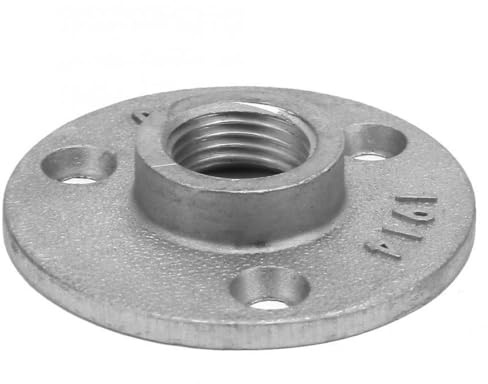 Flange 2pc Bsp Thread Aluminum Alloy Pipe Fittings Wall Floor Flange(DN25)