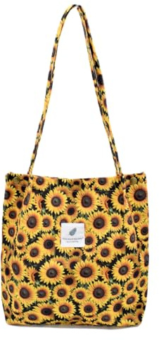 Damen Handtasche Kord Shopper Cord Tote Bag fur Reisen Alltag Schule Arbeit