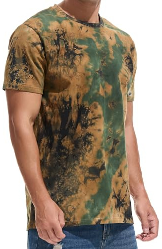 RONOMO Men's Round Neck Short Sleeved T-Shirt | Medium Elasticity | Soft and Breathable | Pre Shrunk Treatment|