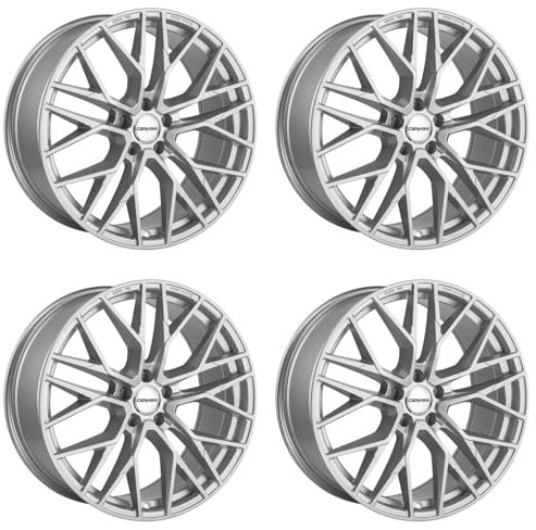 4x Carmani Felgen Alufelgen 20 Ludwig 8,5x19 ET45 5x114,3 white silver kompatibel mit Mazda 3 6 CX-3 CX-5 CX-7 RX-8