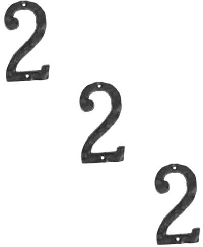 POPETPOP 3st Diy Zahlensymbol Rustikale Adressnummer Türadresse Nummer Hausschilder Dekorativ Moderne Hausnummern Hausnummernschilder Selber Machen Hausnummern Dekorativ Zimmertornummer