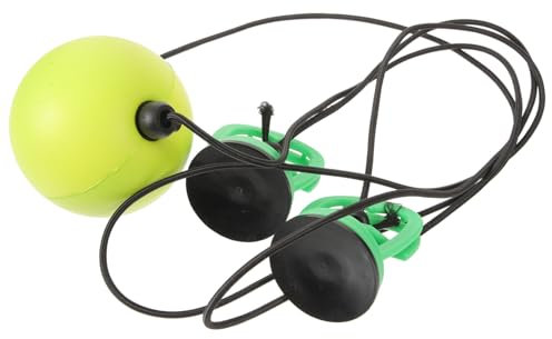 TOGEVAL Boxball Speedball Trainingsball Pu Schaum Mit Saugnapf Höhenverstellbar Grün 90mm Für Boxtraining Handgeschwindigkeit Und Präzision