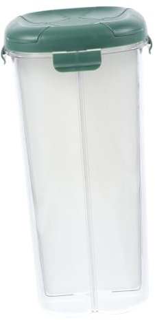 Mikinona Airtight Food Storage Containers Large Cereal Dispenser Multi-grid Sealable Cans Compartments for Kibble Rice Flour Kitchen Organizer Protective Rice Grain Storage Jar Dishwasher