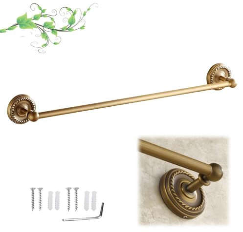 Handtuchhalter, Messing Handtuchstange, Altmessing Matt Für Badezimmer Küche Toilette(60cm/23.62inch)