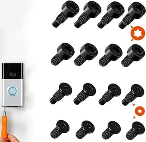 Ring Doorbell Screws Replacement Doorbell Screwdriver Replacement,T5,T16 Replacement Security Screws Accessories Compatible with Video Doorbell Ring Doorbell Accessories (16Pcs)