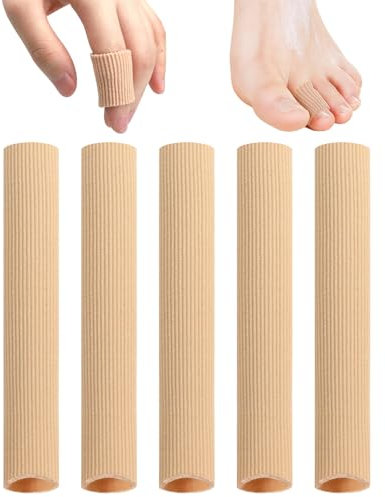 Soodyoow 5 Pezzi Proteggi Dita Piedi, Paracalli Piedi M Dimensioni, Cappucci di Protezione per Manicotti, Cuscino per Rimozione di Calli, Calli, Alluce Valgo Trattamento