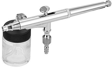 Wakects T134 Airbrush Set Airbrush -Kit, 0,3 Mm Düse 7cc 22cm Fluid Cups Set Lock -Sicherheitssystem G1/8 -Adapter Zum Modellieren Kuchen -Dekorieren Nagelkunst