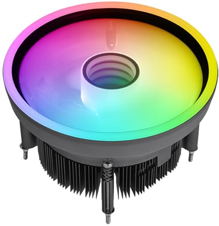 Thermaltake UX150-L ARGB CPU Cooler; Copper Base/Aluminum Fins; 130mm PWM Fan; 500~2400 RPM; LGA 1851/1700/1200/1156/1155/1151/1150; Infinity Mirror; 130W TDP; Black; CL-P147-CA13SW-A