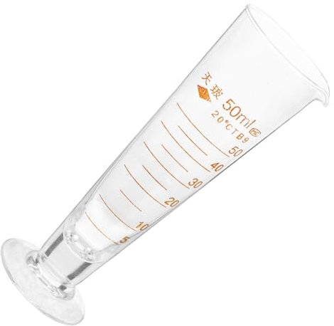 VICASKY Laboratory Measuring Cup Graduated Cylinder Glass for Chemistry Experiments Accurate Volume Measurement Tool
