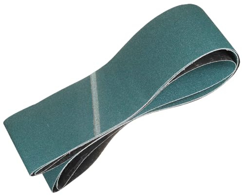 HARFINGTON 6 x 89 Inch Sanding Belts, 2 Pcs 60 Grit Zirconia Abrasive Belt Sander File Belt for Woodworking, Metal Polishing, Knife Sharpener