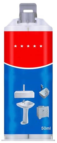 Kit de reparación de baldosas - Kit de reparación de baño de cerámica de 50 ml | Solución perfecta Grout White Reviver | Reparaciones de revestimientos de secado rápido Compuesto para la restauración