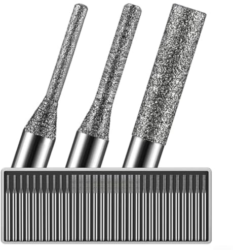 Set di 30 punte per trapano diamantate con frese da 1 mm, 2 mm, 3 mm, per la creazione di vetro, pietra e gioielli, accessori per utensili rotanti di precisione compatibili con Dremel per