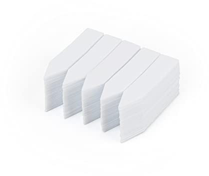 200 Pz 5 x 1 cm Etichette Bianche per Piante Piccole, marcatori di Piante in plastica Marcatori di Erbe da Giardino