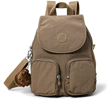 Kipling FIREFLY UP Kleiner Rucksack (umwandelbar in Schultertasche), True Beige (Braun)