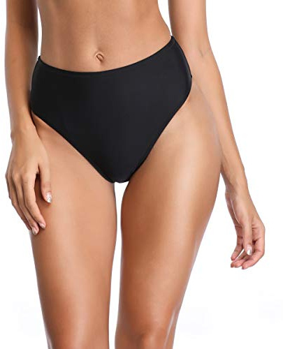 RELLECIGA Badmode för kvinnor hög midja bikini-byxa slip bottom retro