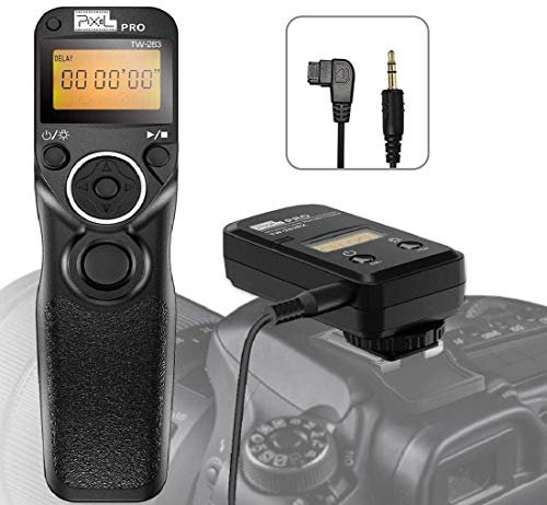 Pixel TW-283 S1 Wireless Timer Intervalometer Camera Release Remote Control for Sony a77M2, a99M2, a99, a77, a67, a65, a57, a55, a37, a900, a850, a700, a580, a560, a550, a500, a450, a300, a200, a100