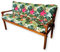 4L Textil Cojin para Banco Cojin Jardin cojin Banco Exterior Cojines para Bancos cojin Palet (100x50x50 cm, Verde Tropical)