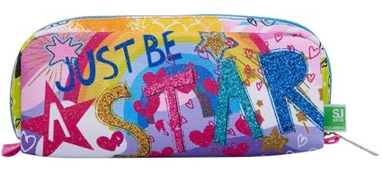 SJ GANG STYLE JAM GANG Bustina Bambine e Ragazze, Rosa, 22 x 8,5 x 5 cm