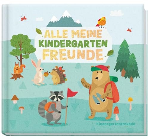 Häfft® Lernfreunde Freundebuch Kindergarten Waldfreunde Alle meine Kindergartenfreunde: Freundealbum zum Malen, Ankreuzen, Ausfüllen - nachhaltig & klimafreundlich