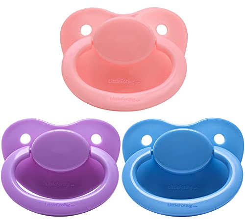 LittleForBig Generation 1 Schnuller 3 Paci Pack- Rosa/Hellviolett/Hellblau