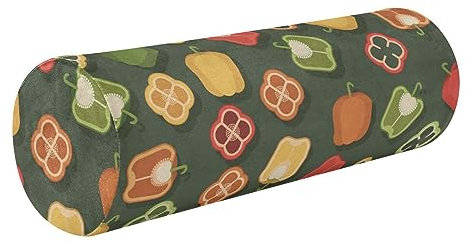 Nackenrolle, lang, Nackenrolle, Zylinder, runde Kissen für Couch, Zylinder, Nackenrolle, Rückenstützkissen, Paprika