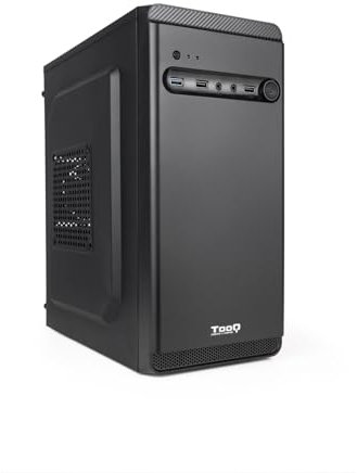 TOOQ TQC-4702U3C-B - Boîtier Mini-Tour Micro-ATX/Mini-ITX, 1xUSB 3.0, 2xUSB 2.0, Audio HD, Noir