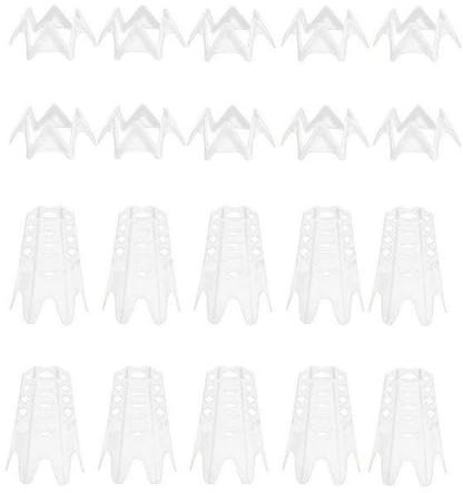 20 Stück Golf-Simulator-Tees für Zuhause, Outdoor-/Indoor-Golf-Tees, Simulator-Übungstraining, Golfmatten-Tees für Winterrasen und Driving Range, Packung mit 10 großen und 10 kleinen Weiß
