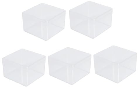 SEWOART 5stücke Transparente Modellboxen für Figurensammlungen mit Deckel aus Hochwertigem Material für Einfache Platzierung und Präsentation