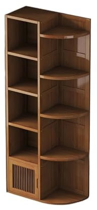 FUHAI-666 Bücherregal Eck-Bücherregal, raumhoher Wohnzimmer-Aufbewahrungsschrank, Wand-Eck-Eck-Aufbewahrungsregal, dreieckiger Raum-Eckschrank, Teeschrank Standregal, jinyi2016SHOP-1998