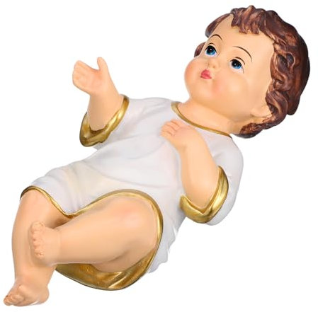 PRETYZOOM 10 STK Religiöse heilige Kinderverzierung Jesus Figur für Krippe Betende Jesus-Statue weihnachtsdeko Dekoration Weihnachten religiöse Verzierung Kirchenschmuck Harz Weiß
