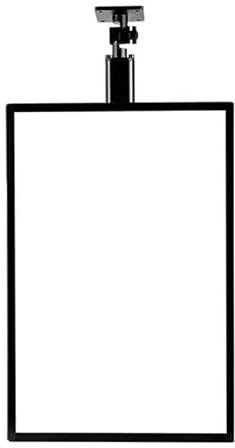 MQDLJSE Plakathalter aus Metall, LED-Leuchtkasten für Außenwerbung, Leuchtkasten mit Teleskopstange, schmaler LED-Leuchtkasten mit Schnapprahmen zur Wandmontage (Schwarz-A, 50 x 70 cm)