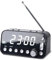 Alkia 【2025 Neueste】 Radio mit Uhr, FM/DAB+/DAB Radiowecker mit 5 Zoll Großbildschirm, 1 Zoll weißem Ziffern Anzeige, Doppel Weckfunktion, Dimmer, Schlaf Timer und Snooze Funktion, Standard (Schwarz)