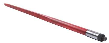 WFLNHB Hay Spear 49 Bale Spear 4500 lbs Capacity, Red Coated Bale Forks, Bale Hay Spike with Hex Nut Sleeve for Buckets Tractors Loaders