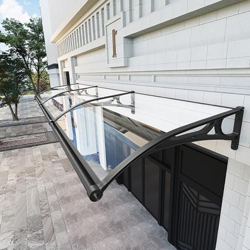 Auvent de terrasse imperméable, pergola de jardin, auvent de porte principale avec système de drainage, auvents de porte et de fenêtre, pare-soleil d'entrée, abri solaire extérieur, solutions d'abris