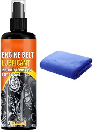Spray per cinture automobilistiche, Lubrificante per cigolii del motore, Auto per veicoli da 100 ml, Lubrificante spray a base di silicone con antiusura, Forniture per manutenzione officina, Cura