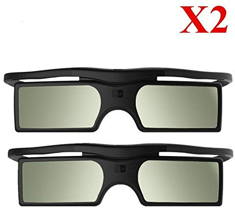 You will think of me 2X Ersatz aktive 3D-Brille SSG-5100GB TDG-BT500a / 400 für KD-55X8505C 3D-Fernseher und Projektor (Color : Black)