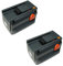 2X Trade-Shop Premium Li-Ion Ersatz Akku 18V/3000mAh kompatibel mit Gardena Heckenschere Easycut 50-Li 8873 Highcut 48-Li 8882 Turbotrimmer AccuJet 9333-20 8865