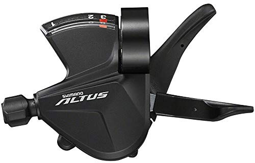 SHIMANO SL-M2010-L RapidFire Plus Shifting Lever (3x9 Speed) with Optical Gear Display - ESLM2010LB