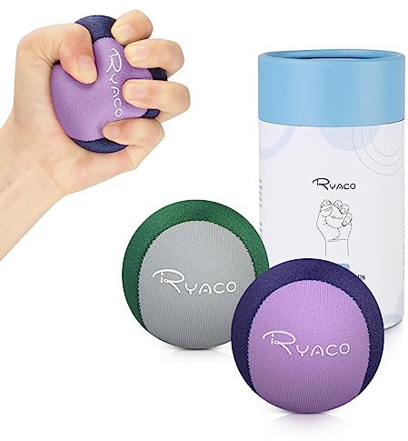 Ryaco Gel Stressball für Erwachsene - Antistressball Mit verschiedenen Stärken und Größen - Anti Stress Bälle für Konzentration - Motivierendes Knetball Spielzeug - Wutball