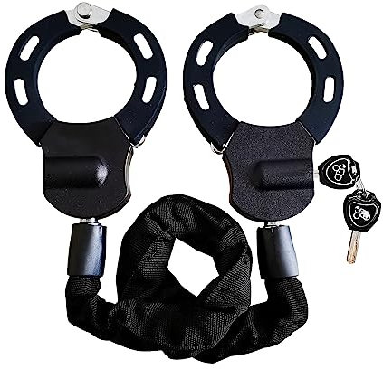 Maxant - Candado de cadena de bicicleta con 3 llaves, bloqueo de bicicleta resistente, nivel de seguridad, 5 cerraduras de bicicleta para bicicleta, motocicleta, scooter, bicicleta de montaña