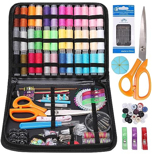Coquimbo Grande Kit da Cucito, 213 Pezzi Premium Cucito Accessori, Set da Cucito Kit Ago e Filo per Adulti, Professionale, Casa, Viaggio e Emergenza Uso