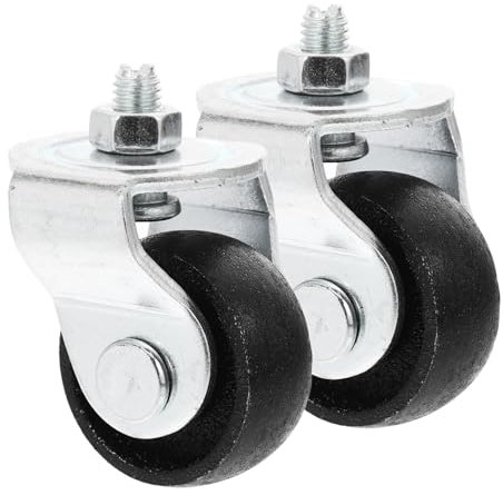 FUNOMOCYA 2pcs Heavy Duty Caster Wheels for Hydraulic Horizontal Swivel Replacement Wheels Garage Floor Accessories Easy Installation Lasting Performance