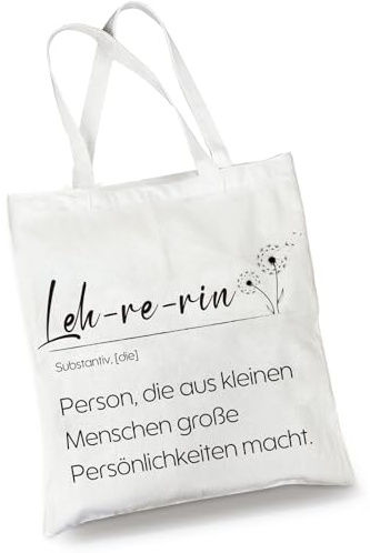 BOYATONG Lehrer Geschenk, Baumwollbeutel Geschenk Lehrer Geschenk Weihnachten, Stofftasch Geschenke für Lehrer Geschenk Erzieherin Weihnachten